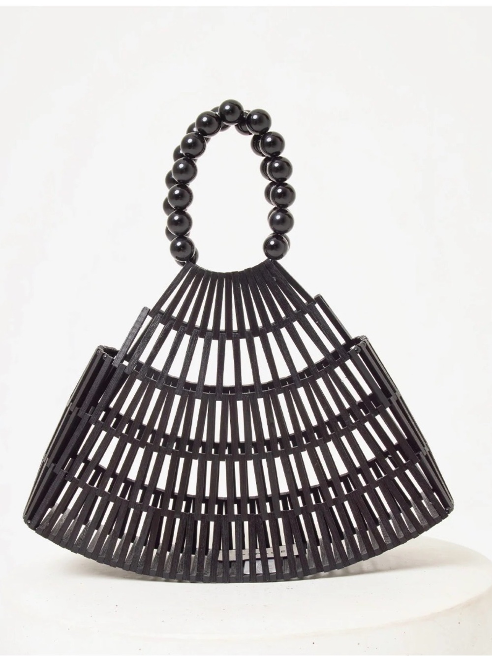 ⭐️l*space Black “starlight” Fan-Shape Mini Bag